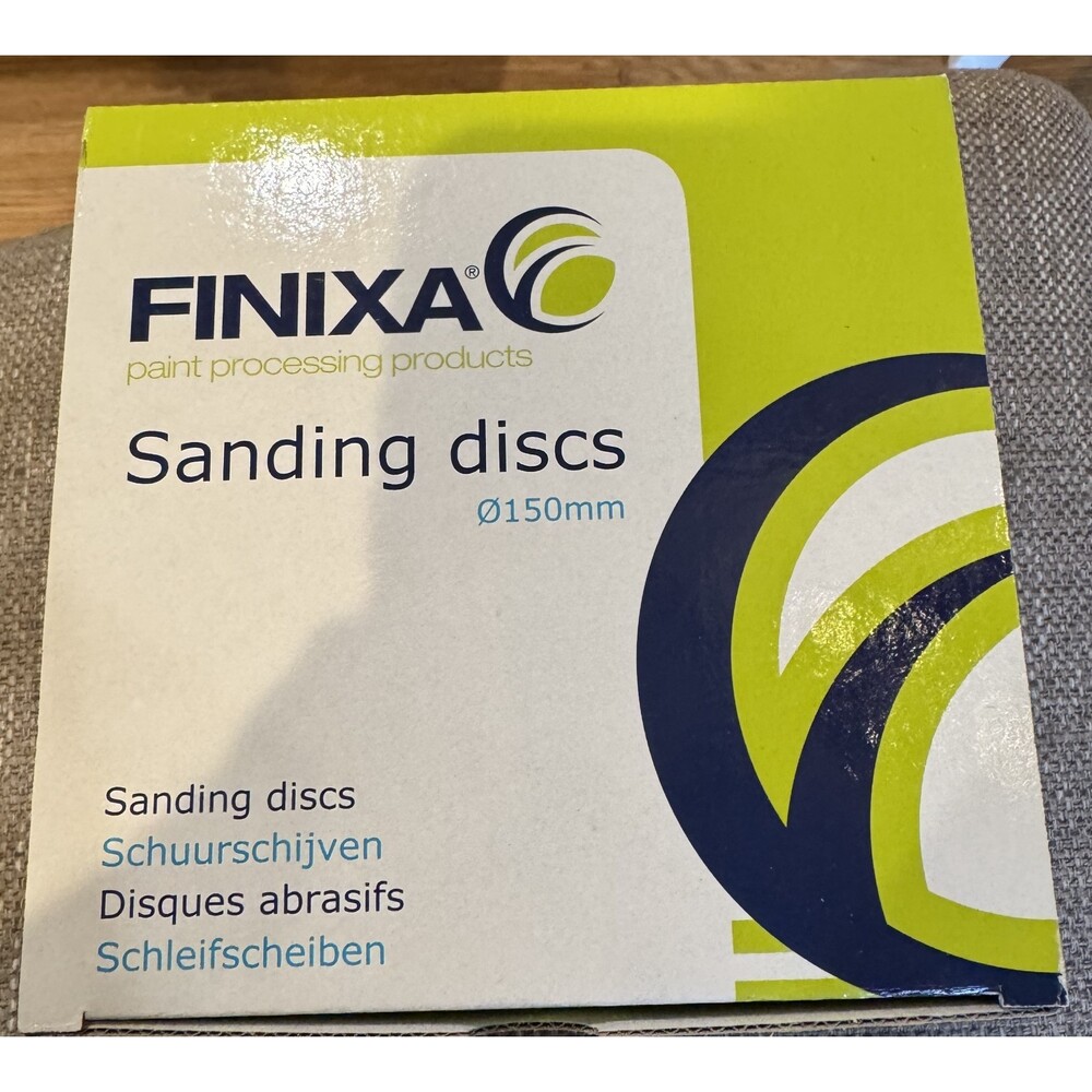 Finixa Sanding Discs SPDS 1200 - Abrasive red-paper-Ø150mm 0 holes P1200 100 Ct
